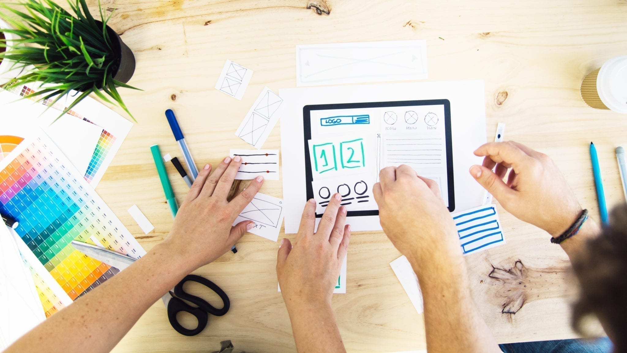 UX designers working